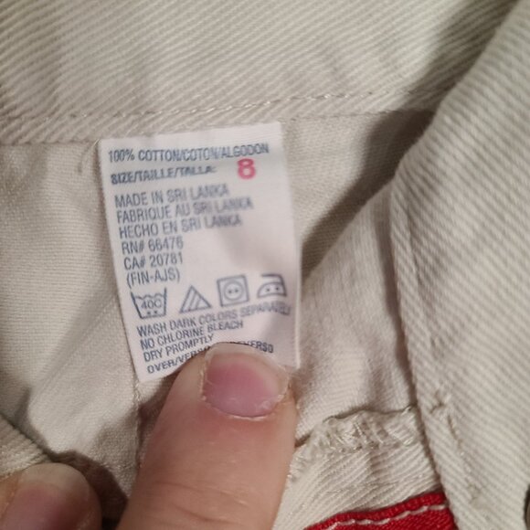 Tommy Hilfiger Women's Straight Legged Jeans Size 8 Cream in Color - Picture 9 of 14